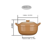 Rich White Orange Flower Household High Temperature Resistant Health Ceramic Casserole
