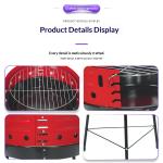 Outdoor BBQ Grill Portable 13-inch Simple Barbecue Rack Charcoal Wood-Fired Grill