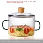 Color Handle Casserole High Temperature Resistance Glass Pot