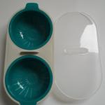 Microwave Egg Poacher Food Grade Cookware Double Cup Egg Boiler Kitchen Steamed Egg Set Microwave Ovens Cooking Tools