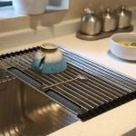 Stainless Steel Telescopic Folding Drain Rack For Kitchen Dishes