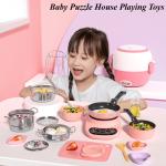 Kitchen Toys Set 138Pcs Stainless Steel Utensils Cookware Kit For Kids Food Toys