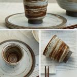 Personalized Rice Bowls Retro Stoneware Dishes Homestay Cooking Tableware