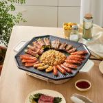 Household Non-Stick Electric Grill Korean-Style Smokeless BBQ Pan