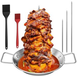 Al Pastor Skewer For Grill, Stainless Steel Vertical Skewer, Brazilian5088