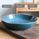 Japanese-style Large Household Ceramic Dishes Soup Plate Italian Pasta Dish Slightly Flaw