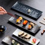 Rectangular Japanese ceramic tableware dishes