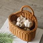 Plastic Woven Kitchen Ginger Garlic Hanging Basket Toiletries Simple Kitchen Utensils Spoon Chopsticks