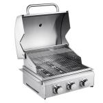 Stainless Steel Embedded Three-head Gas Barbecue Grill