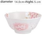 Mino-yaki Japan imported cherry blossom ceramic tableware rice bowl household Japanese dishes plate steamed fish soup plate