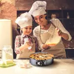Non Stick Springform Cake Pan Leakproof 9in 10in 11in Bakeware Pan With Removable Bottom 3Pcs Per Set