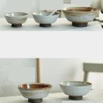 Personalized Rice Bowls Retro Stoneware Dishes Homestay Cooking Tableware