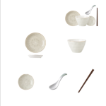 Dishes Set Nordic Phnom Penh Light Luxury Ceramic Tableware Household Modern Simple Tableware Chopsticks Big Soup Bowl Combination