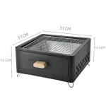Square Barbecue Oven Outdoor Courtyard Oven Charcoal Charcoal Barbecue Grill