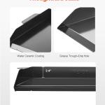 22x16 In Flat Top Griddle Carbon Steel Universal BBQ Grill Pan Cookware