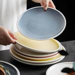 Nordic Color Western Food Dishes Restaurant Set Net Celebrity Steak Dessert Equipment Hotel Set