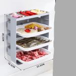 Kitchen Side Dish Wall-Mounted Rack For Household Side Dishes Artifact