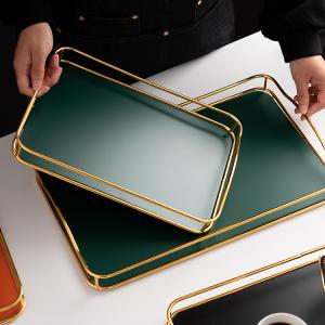 Household Rectangular Tea Tray Water Cup Storage Tray