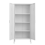 Modern Storage Cabinet With Adjustable Shelves, Magnetic Door Stopper, Aluminum Alloy Handles, And Breathable Design For Home Organization - Ideal For Living Room, Bedroom, Or Entryway