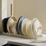 Household Kitchen Countertop Multi-functional Punch-Free Sitting Cookware Storage Rack