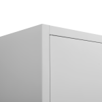 72-Inch 2-Door File Cabinet With Lock, 4 Adjustable Shelves, Heavy-Duty Steel Construction, For Commercial Office, Home Office, Legal Size & Letter File Storage, Organization Cabinet