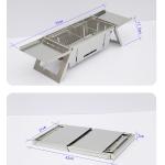Outdoor Thickened Fold Stainless Steel Barbecue Grill