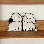 Cute Cartoon Puppy Dog Ceramic Dinner Plate Dessert Plate