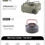 Mini Portable Gas Stove Outdoor Camping Cookware Stove Portable