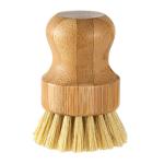 Bamboo Wooden Pots Dishes Sinks Stoves Cleaning Brushes Kitchen Round Handles Convenient Tools