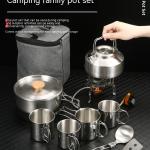 Outdoor Cookware Portable Folding Pan Set