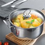 11PCS Induction Non Stick Stainless Steel Cookware Cooking Pot Pan With Lids Set