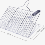 Detachable Grill Net Foldable Grill Square Grilled Vegetable Basket Grilled Fish