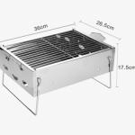 Stainless Steel Portable Barbecue Grill Household Charcoal Type