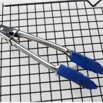 Silicone Kitchen Cooking Salad Utensils BBQ Clip Stainless