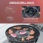 Portable Kettle Charcoal Grill - Black