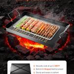 24x16 In Flat Top Griddle Carbon Steel Universal BBQ Grill Pan Cookware