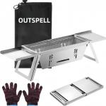 Small Portable Charcoal Grill That Can Be Folded