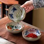 Blue And White Underglaze Household Plate Sauce Dishes Retro Dessert Fruit Dish