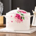 Imperial Casserole With Cover European Style Chinese Tableware For Household Use