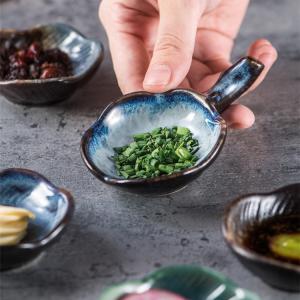 Creative Personality Of Ceramic Household Dipping Sauce Seasoning Dishes With Handles