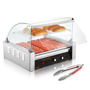 Hot Dog Maker Hot Dog Grill Hotdog Rollen Grill Edelstahl 11 Rollen 2,2kW