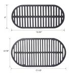 Outdoor Oval Cast Iron Grill, Portable Charcoal Grill, And Desktop Cast Iron Frying Pan