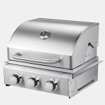 Stainless Steel Embedded Three-head Gas Barbecue Grill