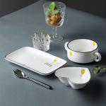 Cute European-Style Dishes Set For One Person Net Red Ins Breakfast Plate Bowl Household Tableware Set Factory Direct Supply