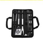 Outdoor Barbecue 20 Pcs BBQ Tool Set Stainless Steel Grill Fork Shovel Clamp Brush
