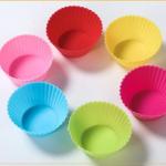 Nonstick Reusable Silicone Cupcake Liners Baking Cups 12 Pieces