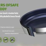Titanium Alloy Stainless Steel 10-inch PFAS-Free PFOA-Free Non-Stick Pan Dishwasher-Safe Oven-Safe Suitable For All Stovetop Cookware