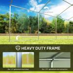 Heavy Duty Party Tent, 19.5' x 39' Large Sun Shade Canopy Tent for Parties, Wedding, Events, BBQ Grill, White