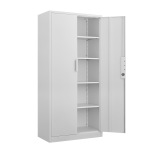 72-Inch 2-Door File Cabinet With Lock, 4 Adjustable Shelves, Heavy-Duty Steel Construction, For Commercial Office, Home Office, Legal Size & Letter File Storage, Organization Cabinet