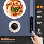Multifunctional Household Intelligent Silicone Dishes Warming Plate Dining Table Heating Insulation